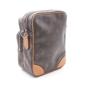 Louis Vuitton Bag Amazon Monogram Canvas Leather Shoulder Brown